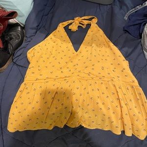 Yellow Halter Top